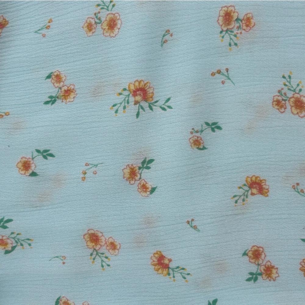 Billabong Light Blue Floral Midi Dress - Picture 6 of 10